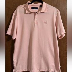Tommy Bahama Polo ~ Pink Golf Shirt ~ Size Large